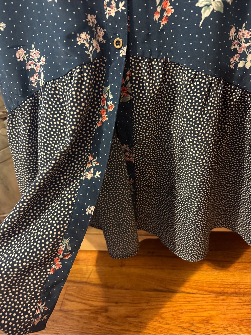 Floral Button Down Dress - Picture 3 of 8